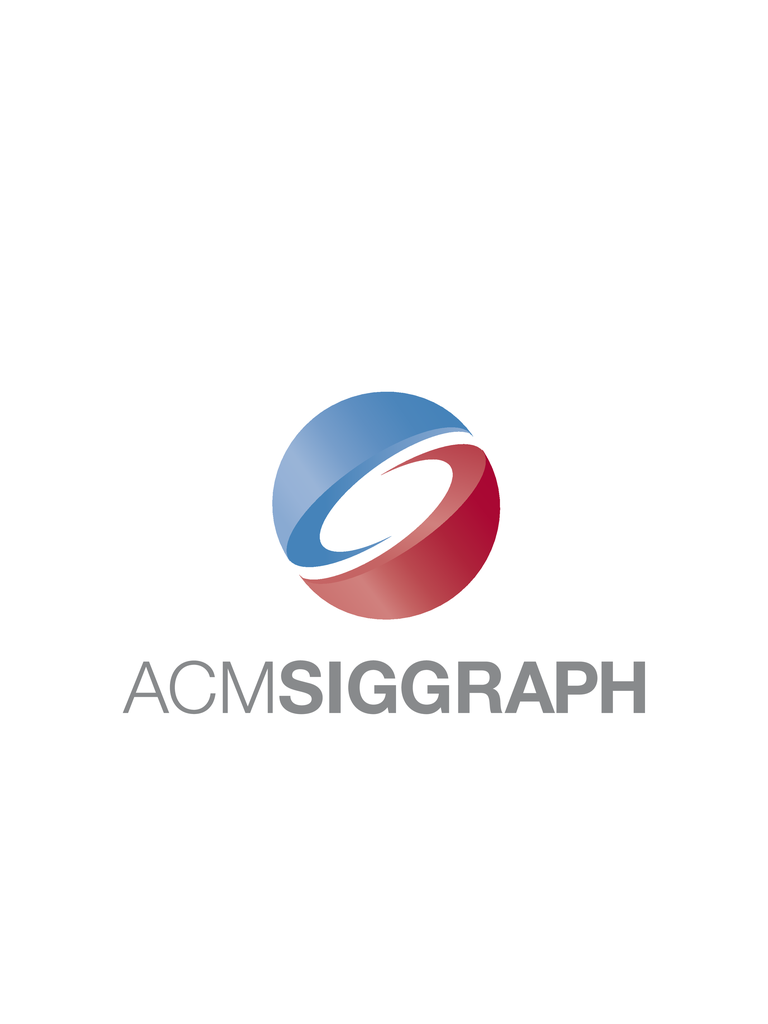 Supplied cloth asset bearing the ACM SIGGRAPH graphic