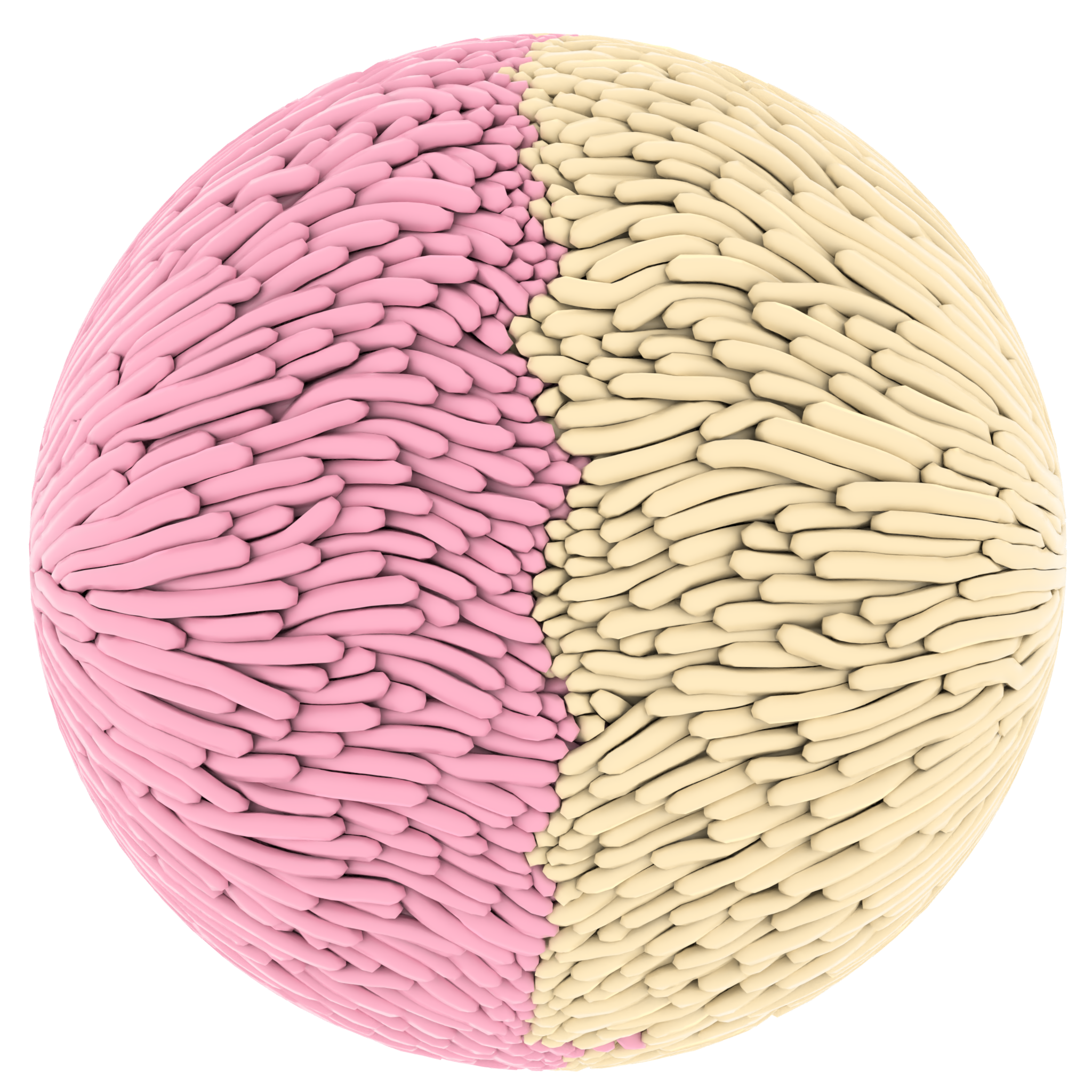 Two-color trapped squishy ball contact benchmark